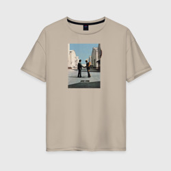 Женская футболка хлопок Oversize Pink Floyd