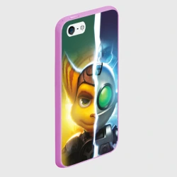 Чехол для iPhone 5/5S матовый Рэтчет и Кланr - фото 2