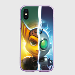Чехол для iPhone XS Max матовый Рэтчет и Кланr