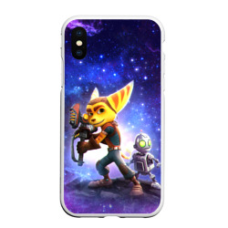 Чехол для iPhone XS Max матовый Ratchet & Clank game