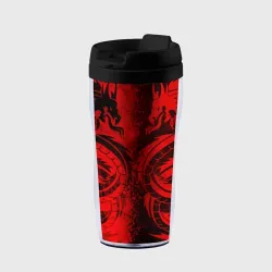 Термокружка-непроливайка Black red dragons tatoo