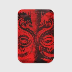 Картхолдер Magsafe магнитный Black red dragons tatoo