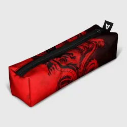Пенал школьный 3D Black red dragons tatoo