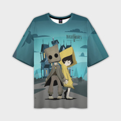 Мужская футболка oversize 3D Little Nightmares 2