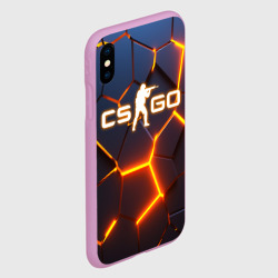 Чехол для iPhone XS Max матовый CS GO КС Го 3D плиты - фото 2