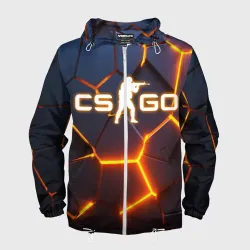 Мужская ветровка 3D CS GO КС Го 3D плиты