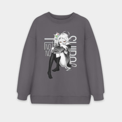 Женский свитшот oversize без начеса хлопок Унылая королева