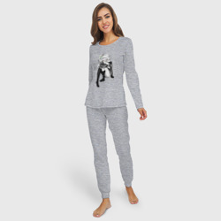 Женская пижама с лонгсливом хлопок Унылая королева - фото 2