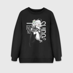 Женский свитшот oversize без начеса хлопок Унылая королева