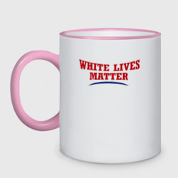 Кружка двухцветная White lives matters