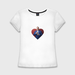 Женская футболка хлопок Slim Сердце Меладзе