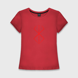 Женская футболка хлопок Slim Берсерк клеймо