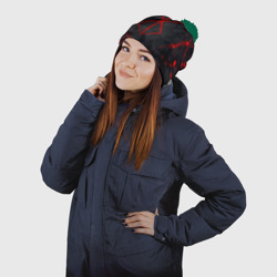 Шапка 3D c помпоном Берсерк клеймо красное Berserk - фото 2