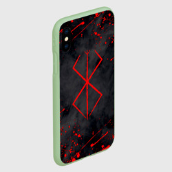 Чехол для iPhone XS Max матовый Берсерк клеймо красное Berserk - фото 2