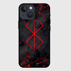 Чехол для iPhone 13 mini Берсерк клеймо красное Berserk