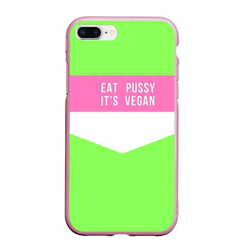 Чехол для iPhone 7Plus/8 Plus матовый Eat pussy. It's vegan
