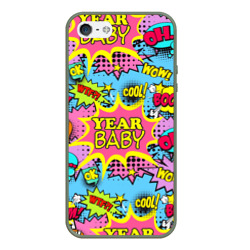 Чехол для iPhone 5/5S матовый Year baby Pop art print