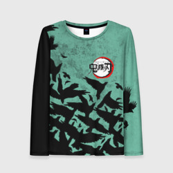 Женский лонгслив 3D Demon Slayer Kimetsu no Yaiba