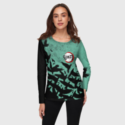 Женский лонгслив 3D Demon Slayer Kimetsu no Yaiba - фото 2