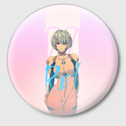 Значок Rei Ayanami, цвет белый