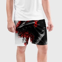 Мужские шорты спортивные Берсерк дракон профиль - фото 2