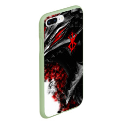 Чехол для iPhone 7Plus/8 Plus матовый Берсерк дракон профиль - фото 2