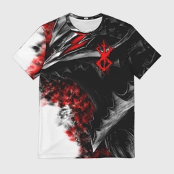 Мужская футболка 3D Берсерк дракон профиль