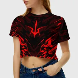 Женская футболка Crop-top 3D Код Гиас code geass - фото 2