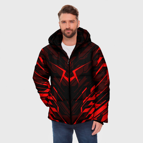 Мужская зимняя куртка 3D Код Гиас code geass, цвет черный - фото 3