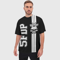 Мужская футболка oversize 3D Five Finger Death Punch [2] - фото 2