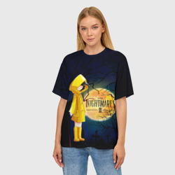 Женская футболка oversize 3D Little Nightmares 2 - фото 2