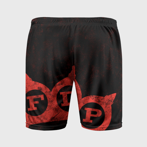 Мужские шорты спортивные с принтом Five Finger Death Punch [1], вид сзади #1