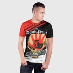 Мужская футболка 3D Slim Five Finger Death Punch [7] - фото 2