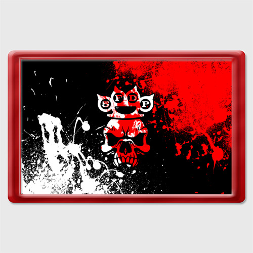 Магнит 45*70 Five Finger Death Punch [8], цвет красный