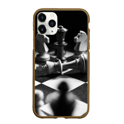 Чехол для iPhone 11 Pro Max матовый Шахматы