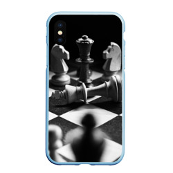 Чехол для iPhone XS Max матовый Шахматы