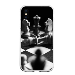Чехол для iPhone XS Max матовый Шахматы