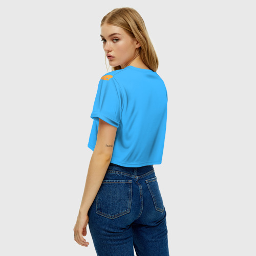 Женская футболка Crop-top 3D Казагь, цвет 3D печать - фото 5