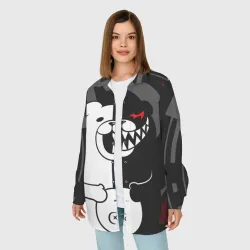 Женская рубашка oversize 3D Monokuma Монокума danganro - фото 2