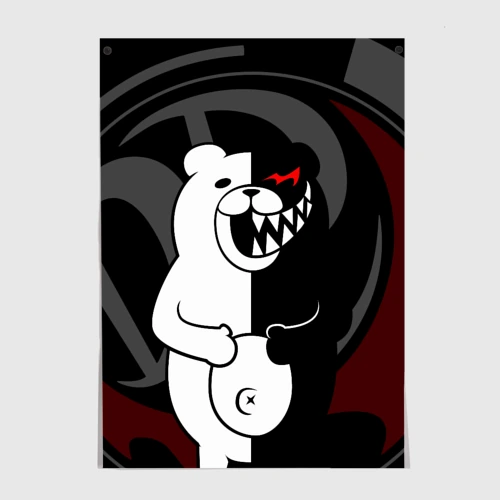 Постер Monokuma Монокума danganro