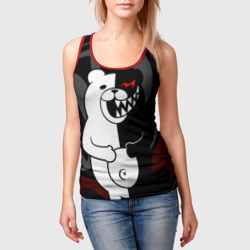 Женская майка 3D Monokuma Монокума danganro - фото 2