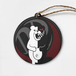 Деревянная игрушка круг Monokuma Монокума danganro