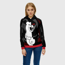 Женская толстовка 3D Monokuma Монокума danganro - фото 2