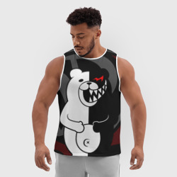 Мужская спортивная майка 3D Monokuma Монокума danganro - фото 2