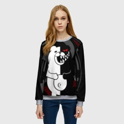 Женский свитшот 3D Monokuma Монокума danganro - фото 2