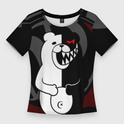 Женская футболка 3D Slim Monokuma Монокума danganro