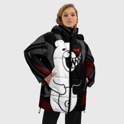 Женская зимняя куртка Oversize Monokuma Монокума danganro - фото 2