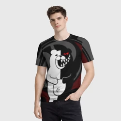 Мужская футболка 3D Monokuma Монокума danganro - фото 2