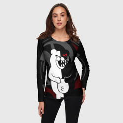 Женский лонгслив 3D Monokuma Монокума danganro - фото 2