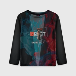 Детский лонгслив 3D Rust always online Раст
